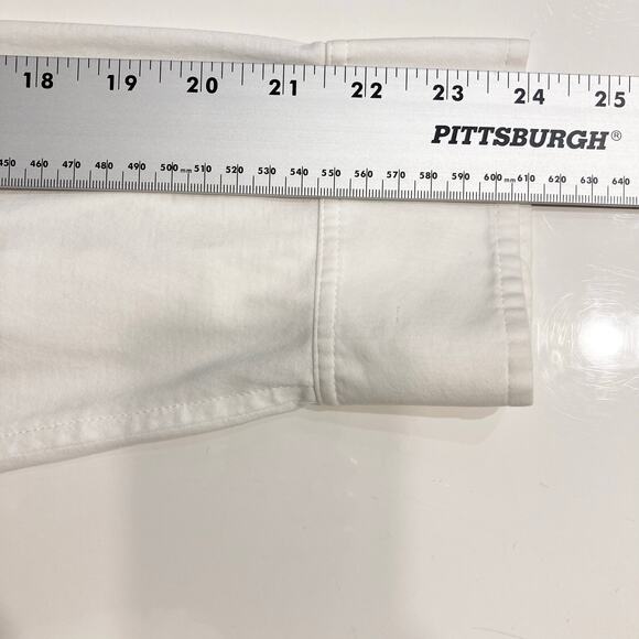 Nwot Y-3 YOHJI YAMAMOTO ADIDAS Dress Shirt M White Zip-Off-Collar&Long-Slv BtnUp - Picture 16 of 16